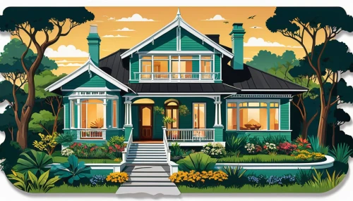 houses clipart,victorian house,house painting,victorian,bungalow,home landscape,summer cottage,serial houses,cottage,cottages,house drawing,villa,house shape,homes,palo alto,airbnb icon,country cottage,houses,house insurance,victorian style,Unique,Design,Sticker