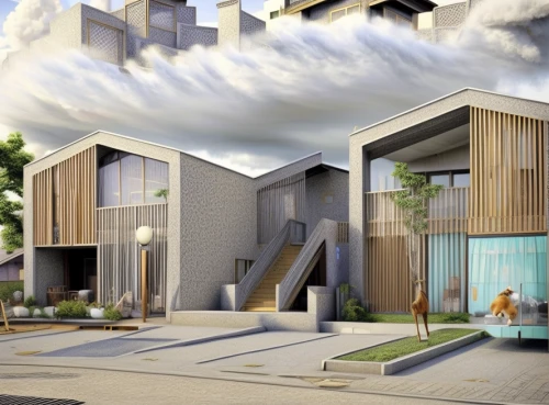 cube stilt houses,new housing development,eco-construction,3d rendering,housebuilding,prefabricated buildings,smart house,cubic house,modern architecture,heat pumps,shipping containers,townhouses,residential,wooden houses,modern house,cargo containers,urban design,residential house,build by mirza golam pir,residential area