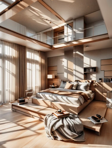 penthouse apartment,loft,modern room,sleeping room,interior modern design,sky apartment,3d rendering,great room,luxury home interior,interior design,an apartment,japanese-style room,attic,modern living room,modern decor,rooms,livingroom,apartment,abandoned room,bedroom