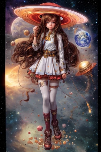 astral traveler,andromeda,harmonia macrocosmica,sci fiction illustration,zodiac sign libra,saturn,zodiac sign gemini,ophiuchus,violinist violinist of the moon,sky rose,cosmos wind,cosmic flower,universe,heliosphere,astronira,cosmos,amano,astronomical,astronomer,ufo,Common,Common,Natural