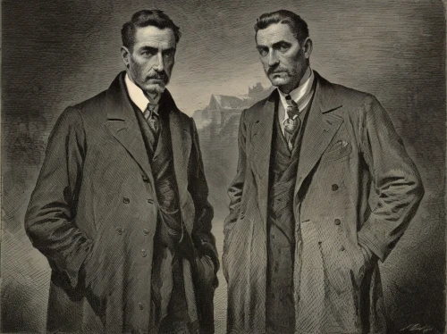 wright brothers,gothic portrait,saurer-hess,holmes,sherlock holmes,vilgalys and moncalvo,theoretician physician,1921,two people,1926,two-man saw,suit of spades,1906,casement,businessmen,1925,gentleman icons,portraits,1920s,two,Art sketch,Art sketch,19th Century