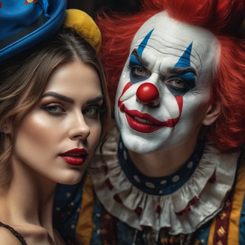 creepy clown,makeup artist,scary clown,clowns,clown,rodeo clown,the carnival of venice,horror clown,face painting,circus,it,retouching,the make up,circus show,photoshop manipulation,the girl's face,face paint,cirque,comedy and tragedy,applying make-up,Photography,General,Natural