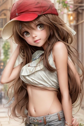 girl wearing hat,female doll,countrygirl,cute cartoon character,fashion doll,cute cartoon image,the hat-female,anime japanese clothing,anime 3d,fashionable girl,painter doll,portrait background,artist doll,anime girl,lori,brown hat,fashion dolls,female model,fashion girl,straw hat,Common,Common,Natural