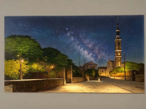 night scene,cairo tower,star mosque,oil painting on canvas,bethlehem,photo painting,faisal mosque,university al-azhar,istanbul,mosques,sultanahmet,al azhar,bethlehem star,al nahyan grand mosque,hagia sofia,cairo,church painting,starry sky,nizwa,star-of-bethlehem,Landscape,Garden,Garden Design,None