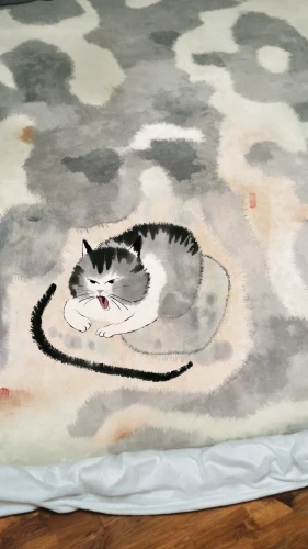 duvet cover,rug,cat in bed,nap mat,cat paw mist,cat vector,calico,dog bed,futon pad,calico cat,cat bed,sleeping pad,bed skirt,bed sheet,playmat,camouflage,rug pad,tablecloth,mattress pad,watercolor cat