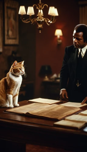 inspector,napoleon cat,clue and white,concierge,black businessman,barrister,attorney,the cat,godfather,the cat and the,casablanca,butler,bellboy,vintage cat,downton abbey,notary,lawyer,paperwork,spy,digital compositing,Photography,General,Cinematic