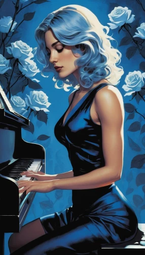 pianist,jazz pianist,piano player,concerto for piano,piano,iris on piano,the piano,play piano,keyboard player,blue rose,piano keyboard,pianos,player piano,blues and jazz singer,digital piano,grand piano,piano lesson,rhythm blues,piano bar,piano notes,Illustration,American Style,American Style 08