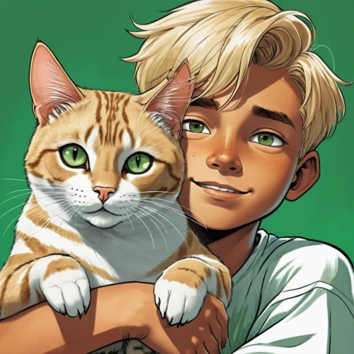 ocicat,ritriver and the cat,firestar,domestic short-haired cat,felidae,red tabby,tabby cat,bengal,capricorn kitz,young cat,cat child,bengal cat,pet,two cats,cub,toyger,the cat and the,tom cat,american wirehair,adopt a pet,Illustration,American Style,American Style 13
