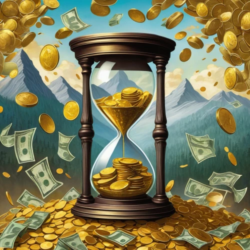 time and money,time is money,pot of gold background,passive income,paypal icon,gold bullion,digital currency,greed,gold price,cryptocoin,collapse of money,the ethereum,old trading stock market,time announcement,prosperity and abundance,gold is money,financial world,gold watch,australian dollar,financial concept,Illustration,Realistic Fantasy,Realistic Fantasy 05