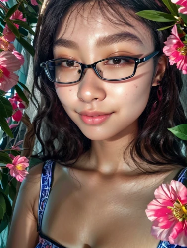 phuquy,flower background,flowers png,floral background,lyzz flowers,asian girl,floral,girl in flowers,asian woman,lei,photo effect,beautiful girl with flowers,青龙菜,asian,summer background,gravure idol,with glasses,blossomed,edit,asian vision