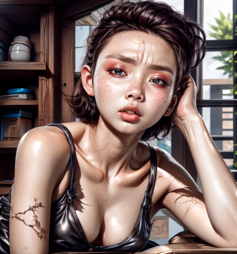 digital painting,world digital painting,han thom,asian vision,korean,phuquy,tan chen chen,oriental girl,oil cosmetic,girl portrait,realdoll,choi kwang-do,asian woman,girl drawing,janome chow,asian girl,digital art,study,songpyeon,art model