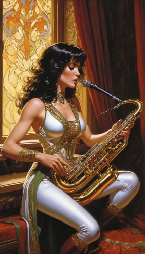 harp player,saxophone player,harpist,saxophone,flautist,saxophonist,wind instrument,sackbut,gold trumpet,sax,trumpet player,saxhorn,the flute,woodwind instrument,saxophone playing man,trumpet of jericho,trombone player,trumpet gold,brass instrument,flute,Illustration,American Style,American Style 07