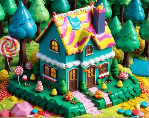 fairy house,lego pastel,fairy village,candy cauldron,gingerbread house,the gingerbread house,gingerbread houses,crispy house,sugar house,easter cake,fairy tale castle,fairy chimney,fairy door,whipped cream castle,witch's house,witch house,lolly cake,delight island,fairy world,candy shop,Unique,3D,Isometric