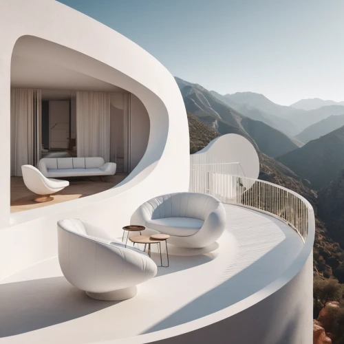 futuristic architecture,dunes house,cubic house,roof landscape,circular staircase,balconies,roof terrace,luxury property,block balcony,jewelry（architecture）,modern architecture,3d rendering,house in mountains,sky apartment,house in the mountains,winding staircase,archidaily,luxury real estate,penthouse apartment,terraces,Photography,Documentary Photography,Documentary Photography 08