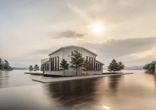 house with lake,house by the water,boathouse,autostadt wolfsburg,boat house,espoo,island church,sunken church,archidaily,oslo,floating huts,dock on beeds lake,cube stilt houses,hydropower plant,floating stage,wooden sauna,scandinavia,lake lucerne region,wooden church,norway nok,Architecture,General,Masterpiece,Vernacular Modernism