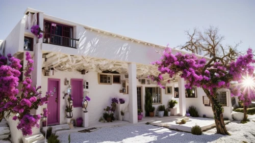 winter house,greece,mykonos,lakonos,provence,greek island,holiday villa,the purple-and-white,skopelos,greek islands,exterior decoration,beautiful home,traditional house,white with purple,cat greece,folegandros,puglia,amorgos,guesthouse,boutique hotel