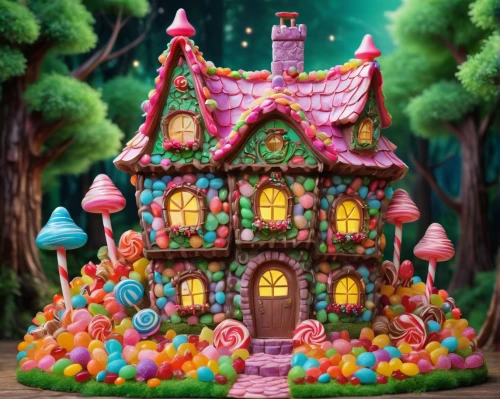 fairy house,the gingerbread house,gingerbread house,fairy village,sugar house,candy cauldron,fairy door,witch's house,fairy tale castle,gingerbread houses,doll kitchen,crispy house,confectionery,witch house,fairy world,little house,delicious confectionery,doll house,candy store,whipped cream castle,Illustration,Realistic Fantasy,Realistic Fantasy 02