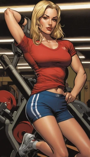 muscle woman,captain marvel,gym girl,workout icons,harley,super heroine,marvel comics,sports girl,strong woman,wonderwoman,captain american,harley quinn,comic book,super woman,head woman,dumbbells,hard woman,blonde woman,weightlifter,comicbook,Illustration,American Style,American Style 08