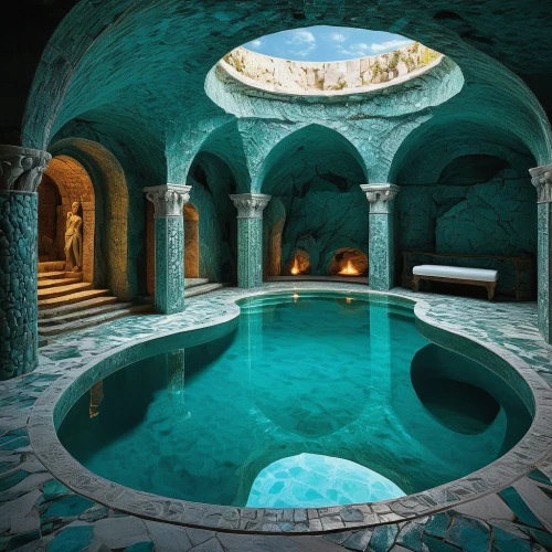 roman bath,thermal bath,thermae,floor fountain,infinity swimming pool,morocco,iranian architecture,marble palace,persian architecture,riad,pool house,spa,thermal spring,cistern,swimming pool,day-spa,water castle,dug-out pool,luxury hotel,underwater oasis,Photography,Documentary Photography,Documentary Photography 14