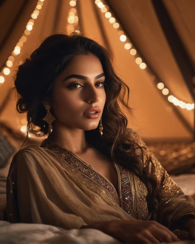 aditi rao hydari,indian bride,indian tent,deepika padukone,indian woman,indian,indian girl,bollywood,romantic look,arabian,east indian,diwali,mehendi,persian,indian girl boy,radha,sari,jaya,brown fabric,arab