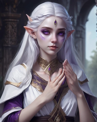 violet head elf,male elf,dark elf,elven,fantasy portrait,elf,elven flower,wood elf,priestess,mezzelune,eufiliya,sterntaler,fantasy art,elza,sorceress,elves,zodiac sign libra,kadala,libra,jaya,Conceptual Art,Fantasy,Fantasy 01