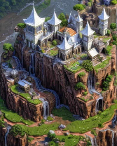 fairy tale castle,mountain settlement,ancient city,peter-pavel's fortress,mountain village,disney castle,meteora,fairytale castle,fantasy city,monastery,basil's cathedral,the disneyland resort,roof domes,medieval castle,fantasy world,bastei,knight village,shanghai disney,castle,knight's castle,Realistic,Flower,Orchid
