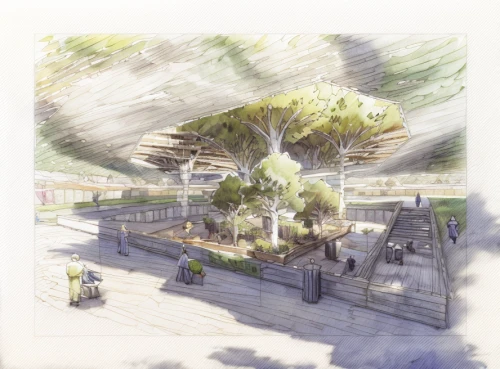 botanical square frame,landscape plan,urban park,plane trees,lafayette park,concept art,bodhi tree,barangaroo,parque estoril,olive tree,the old botanical garden,public space,arbor day,archidaily,fig tree,palma trees,getty centre,palo alto,sake gardens,garden of plants