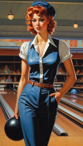 candlepin bowling,duckpin bowling,retro women,ten-pin bowling,ten pin,retro woman,bowler,ten pin bowling,bowling,bowling ball,bowling balls,lanes,retro pin up girl,retro girl,retro pin up girls,pin ups,bowling equipment,pin up,pin up girl,pin-up girl,Illustration,American Style,American Style 07