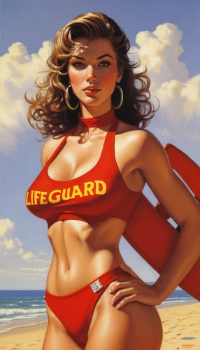 lifeguard,life guard,lifebuoy,lifejacket,life buoy,surfboard shaper,surfboard,life raft,sea beach-marigold,lifeguard tower,the sea maid,super woman,surfer,retro women,cool pop art,surfboat,lifeboat,pin-up girl,head woman,retro pin up girl,Illustration,American Style,American Style 07