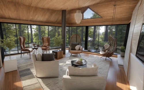 mid century house,the cabin in the mountains,mid century modern,summer house,cabin,timber house,breakfast room,dunes house,tree house hotel,tree house,chalet,californian white oak,family room,livingroom,interior modern design,wood deck,wooden windows,treehouse,living room,inverted cottage,Interior Design,Living room,Modern,French Minimalist