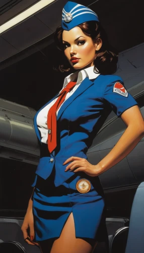 flight attendant,stewardess,china southern airlines,retro women,retro woman,retro pin up girl,airplane passenger,southwest airlines,airline,retro pin up girls,retro girl,aviation,flight engineer,boeing,delta sailor,hostess,747,airlines,douglas dc-6,female nurse,Illustration,American Style,American Style 06