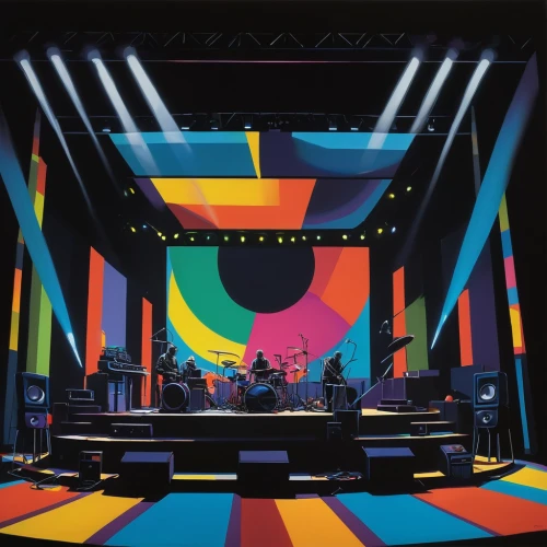 stage design,life stage icon,concert stage,1982,construction paper,1986,blancmange,1980s,the stage,dire straits,cd cover,neon arrows,strokes,magneto-optical disk,circus stage,keith-albee theatre,ica - peru,1971,stage curtain,music venue,Art,Artistic Painting,Artistic Painting 34