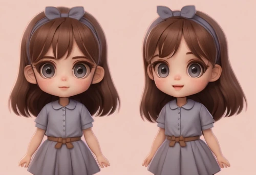 chibi girl,3d model,doll dress,doll's facial features,3d rendered,chibi,chibi kids,chibi children,3d figure,dress doll,artist doll,sewing pattern girls,cute cartoon character,doll figure,doll figures,cloth doll,doll paola reina,female doll,girl doll,designer dolls,Common,Common,Game