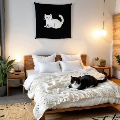 airbnb icon,duvet cover,cat vector,cat in bed,modern decor,futon pad,cat furniture,cat bed,airbnb logo,bed linen,cat frame,guestroom,wall sticker,home accessories,warm and cozy,wall decor,scandinavian style,bedding,bedroom,contemporary decor,Photography,General,Natural