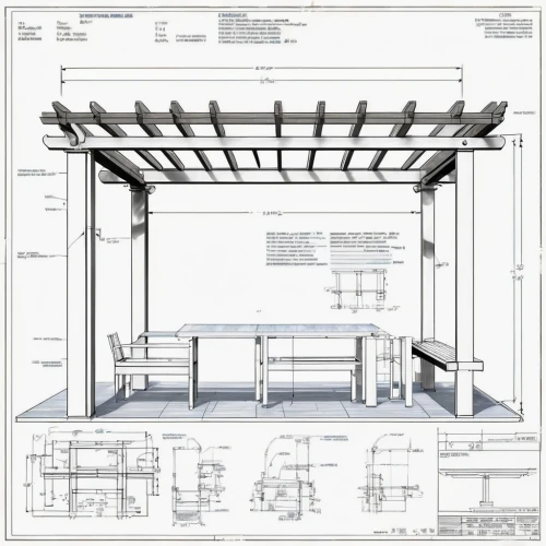 technical drawing,pergola,frame drawing,bus shelters,roof truss,prefabricated buildings,steel beams,steel construction,formwork,canopy bed,architect plan,moveable bridge,structural engineer,steel scaffolding,dog house frame,stage design,chiavari chair,blueprints,wooden frame construction,theater stage,Unique,Design,Blueprint