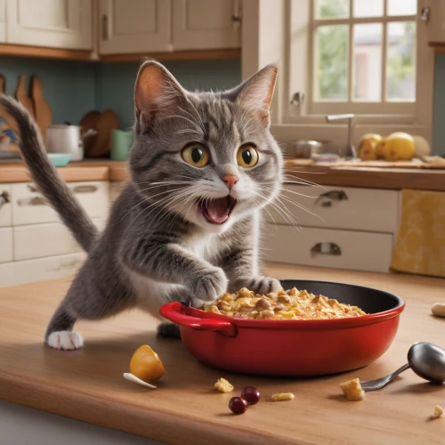 cat food,pet food,pet vitamins & supplements,succotash,american shorthair,funny cat,american wirehair,cookware and bakeware,cat image,étouffée,in the bowl,domestic cat,european shorthair,small animal food,tom and jerry,domestic short-haired cat,cat vector,ratatouille,oat,löwchen,Photography,General,Natural