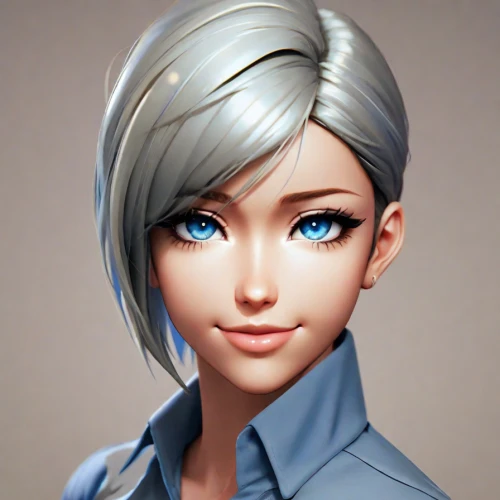 elsa,custom portrait,cosmetic,piko,pompadour,winterblueher,blanche,ken,vector girl,natural cosmetic,3d model,tiber riven,portrait background,pixie-bob,symetra,edit icon,tracer,pupils,the blue eye,short blond hair