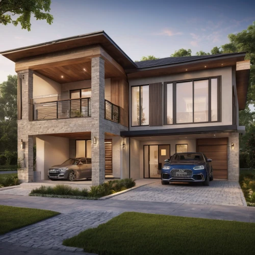 modern house,3d rendering,luxury home,smart home,render,modern architecture,smart house,luxury real estate,modern style,luxury property,mid century house,build by mirza golam pir,garage door,beautiful home,eco-construction,wooden house,timber house,floorplan home,large home,contemporary,Photography,General,Natural