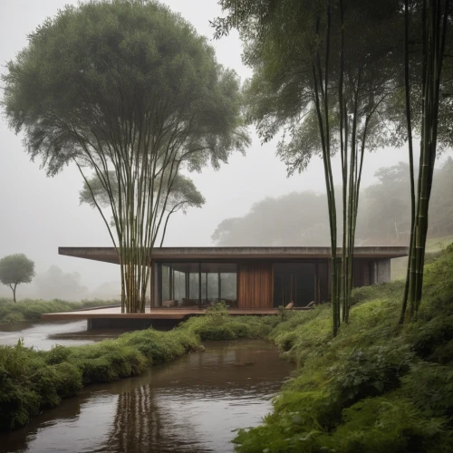 dunes house,house by the water,house in the forest,house with lake,house in mountains,house in the mountains,mid century house,foggy landscape,timber house,japanese architecture,eco hotel,stilt house,wooden house,floating huts,asian architecture,home landscape,wetland,modern house,chinese architecture,pool house,Photography,General,Natural