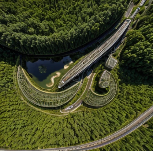 nürburgring,winding roads,autobahn,aerial landscape,winding road,hairpins,mosel loop,bird's-eye view,mavic 2,hedge,72 turns on nujiang river,autostadt wolfsburg,drone shot,drone image,monza,highway roundabout,drone view,drone photo,race track,dji agriculture,Realistic,Landscapes,Verdant