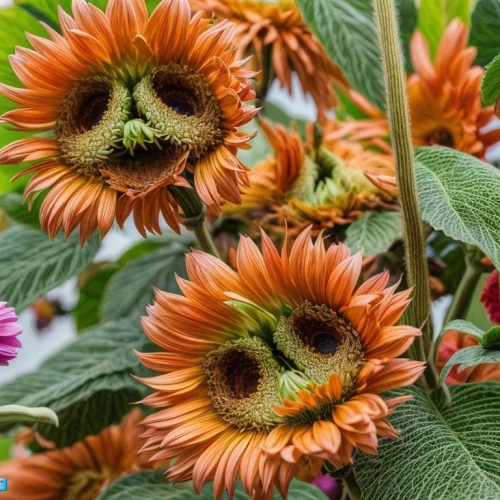 echinacea purpurea,echinacea,echinacea purperea,gerbera daisies,orange red flowers,orange flowers,coneflowers,red orange flowers,african daisies,wheat celosia,indian blanket,coneflower,sun flowers,ranunculaceae,purple coneflower,asteraceae,colorful flowers,double flower,garden flowers,blanket flowers