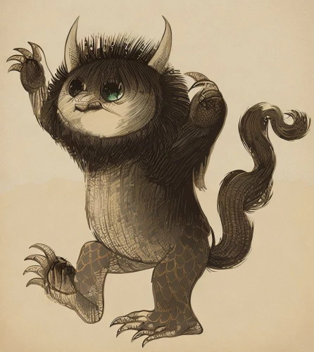 anthropomorphized animals,marmoset,mouse lemur,edward lear,tamarin,krampus,barbary monkey,critter,knuffig,gopher,child monster,wicket,pygmy sloth,primate,supernatural creature,lemur,new world porcupine,porcupine,mammal,aye-aye,Game&Anime,Doodle,Fairy Tales