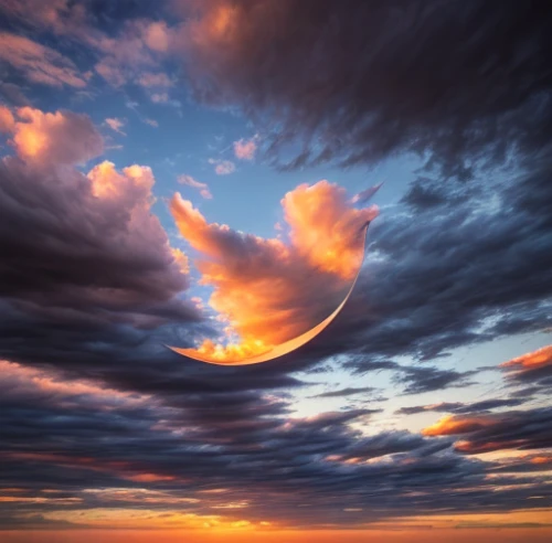 crescent moon,hanging moon,moon in the clouds,swirl clouds,solar eclipse,crescent,celestial object,cloud shape frame,cloud shape,moonrise,moon and star background,epic sky,eclipse,moon and star,half-moon,cloud formation,swelling clouds,half moon,evening sky,cloudy sky,Light and shadow,Landscape,Sky 2