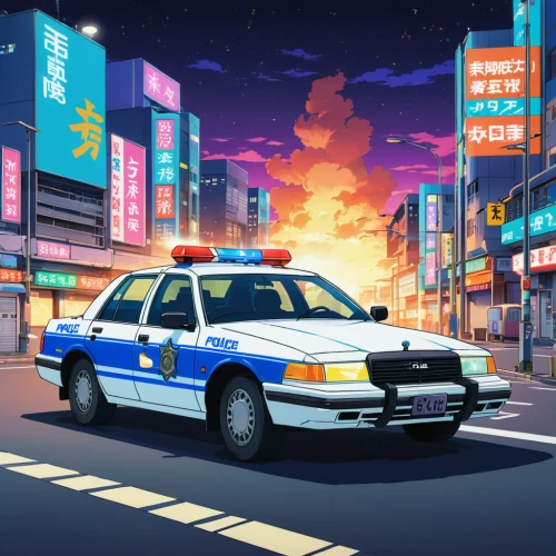 ford crown victoria police interceptor,ford crown victoria,tokyo,tokyo city,toyota ae85,shinjuku,japan,osaka,police car,toyota mark x zio,police,saturn s-series,ford fairlane crown victoria skyliner,ford ltd crown victoria,honda legend,tokyo ¡¡,honda concerto,japan landscape,officer,ginza,Illustration,Japanese style,Japanese Style 03