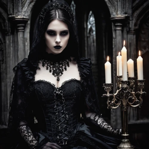 gothic fashion,gothic woman,gothic portrait,gothic style,dark gothic mood,gothic,gothic dress,goth woman,victorian style,vampire woman,gothic architecture,vampire lady,goth like,dark angel,goth,witch house,goth weekend,victorian lady,black candle,goth subculture,Illustration,Realistic Fantasy,Realistic Fantasy 46