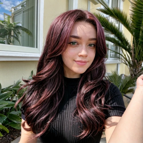 fizzy,maroon,pink hair,natural color,red hair,redhair,dark red,red-haired,purple chestnut,purple and pink,rapunzel,burning hair,dark pink,burgundy,dark purple,eurasian,smooth hair,purple skin,dyed,mauve