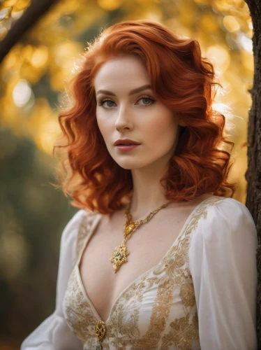 celtic woman,maureen o'hara - female,redheads,celtic queen,fae,red-haired,victorian lady,fairy tale character,enchanting,romantic portrait,autumn gold,vintage woman,redheaded,redhead doll,red head,bodice,redhair,faery,elizabeth i,ginger rodgers,Photography,General,Cinematic