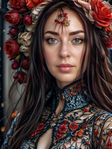 beautiful girl with flowers,girl in flowers,russian folk style,eurasian,elven flower,girl in a wreath,floral wreath,wreath of flowers,flower crown,bohemian,boho,floral,inner mongolian beauty,flower girl,fantasy portrait,ukrainian,flowers png,warrior woman,splendor of flowers,flower crown of christ