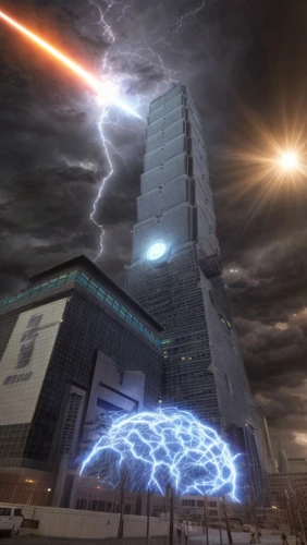 electric tower,skycraper,electric arc,薄雲,the skyscraper,power towers,dystopian,impact tower,force of nature,steel tower,the storm of the invasion,close encounters of the 3rd degree,laser sword,digital compositing,laser beam,steelwool,skyscraper,science-fiction,pc tower,sci-fi,Common,Common,Film