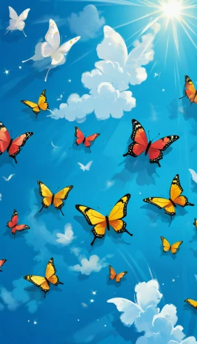 butterfly background,butterfly clip art,butterflies,butterfly vector,blue butterfly background,moths and butterflies,sky butterfly,butterfly day,rainbow butterflies,chasing butterflies,butterfly swimming,butterfly effect,ulysses butterfly,butterfly,butterfly wings,isolated butterfly,butterfly isolated,blue butterflies,fairies aloft,fluttering,Illustration,Japanese style,Japanese Style 07